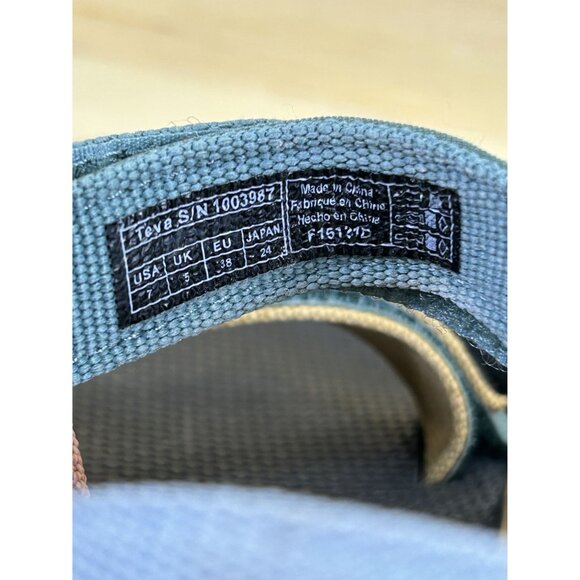 Teva Original Universal Light Multicolor Ankle Strap Sandals Womens Size 7 - Picture 7 of 8